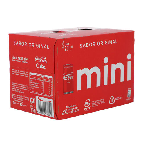 REFRESCO COCA COLA ORIGINAL MINI 6x200ml image number