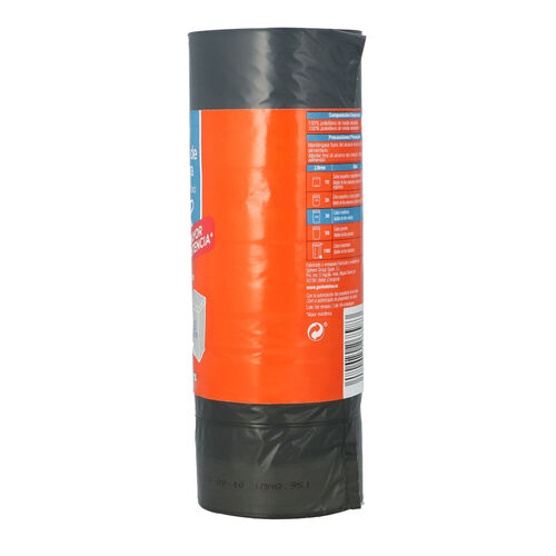 Bolsa de basura gris autocierre SELEX 30L 30uds image number