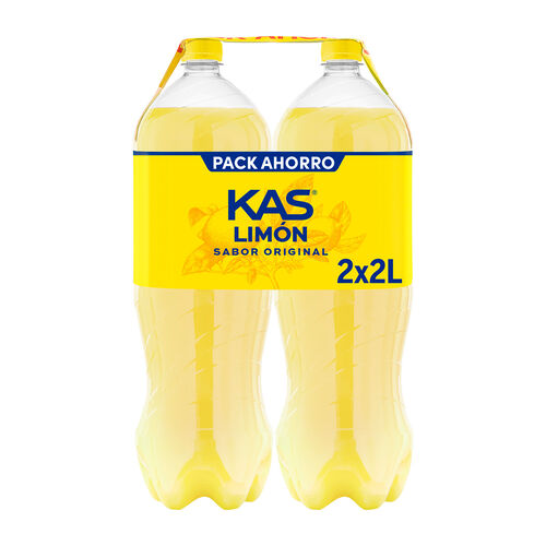 KAS lim&oacute;n refresco con gas 2x2L image number
