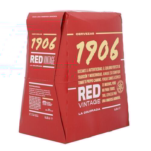 CERVEZA 1906 RED VINTAGE 33cl PACK 6 BOTELLAS image number