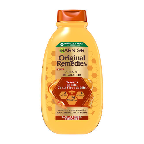 CHAMPU REPARADOR TESOROS DE MIEL ORIGINAL REMEDIES 400ml image number