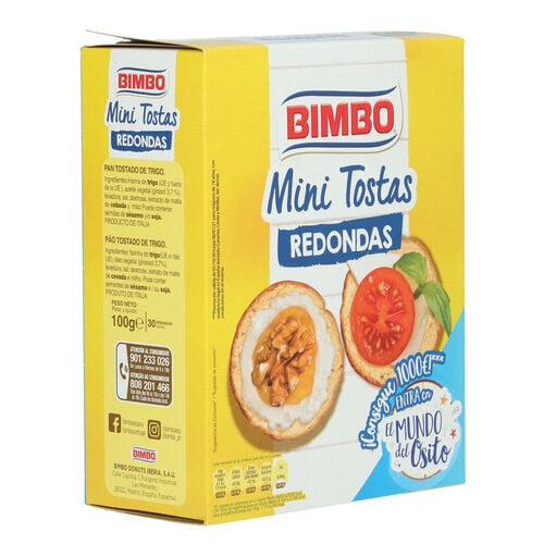 Mini tostas redondas ORTIZ 100g image number