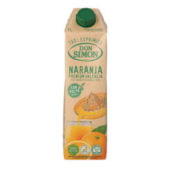 Zumo de naranja exprimida con pulpa DON SIMON 1L