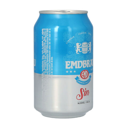 Cerveza EMDBRAU sin alcohol lata 33cl image number