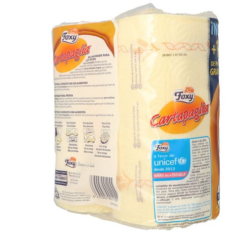 PAPEL DE COCINA CARTAPAGLIA FOXI 2uds image number