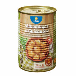 Alb&oacute;ndigas con guisantes ALTEZA 415g