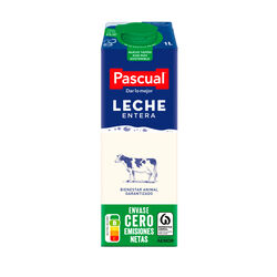 Leche PASCUAL entera 1L