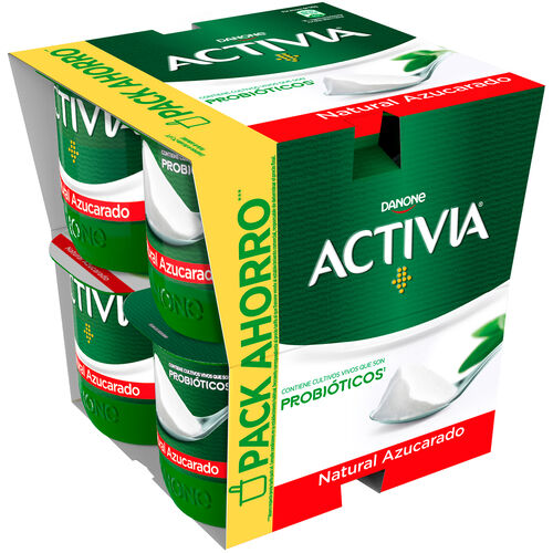 Yogur Natural azucarado ACTIVIA 8x125g image number