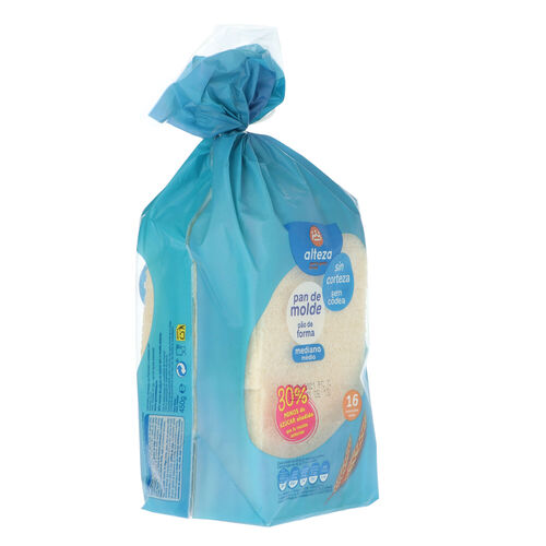 PAN DE MOLDE SIN CORTEZA ALTEZA 450g image number