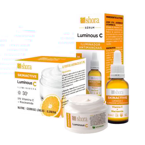 Crema SkinActive Luminous C SHORA 50g+serum Luminous C SHORA 30ml image number