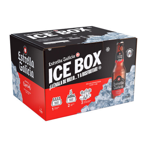 Cerveza ice box ESTRELLA GALICIA 20x20cl image number