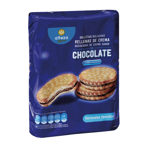 Galletas rellenas de crema de chocolate ALTEZA 3x250g image number