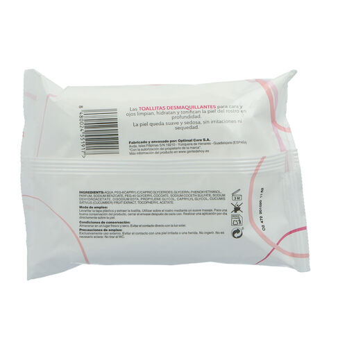 TOALLITAS DESMAQUILLANTES CROWE 25uds image number
