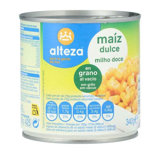 Ma&iacute;z dulce ALTEZA 340g image number
