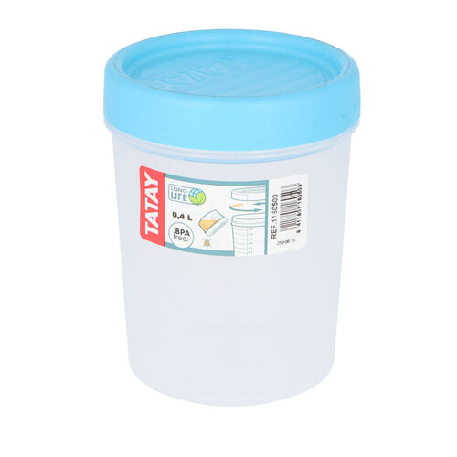 TUPPER REDONDO TATAY AZUL 400ml image number