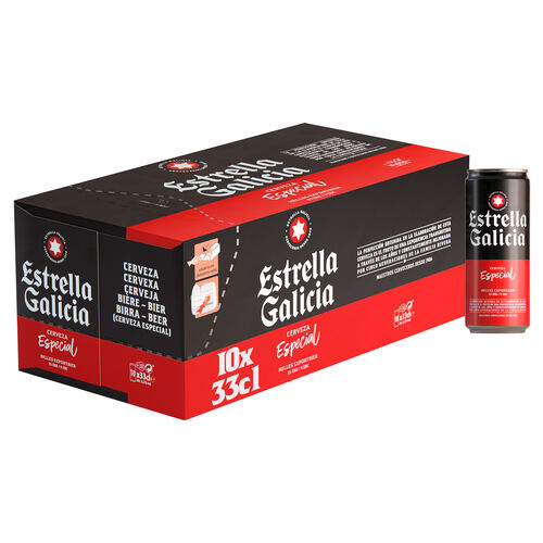 CERVEZA ESTRELLA GALICIA 10x33cl image number