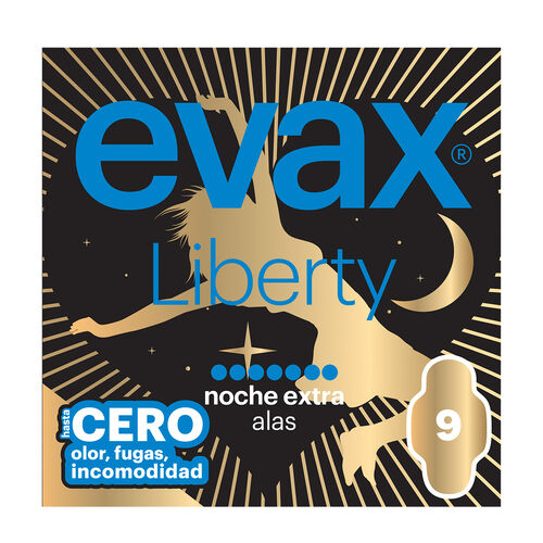 Compresa noche Extra alas Liberty EVAX 9uds image number