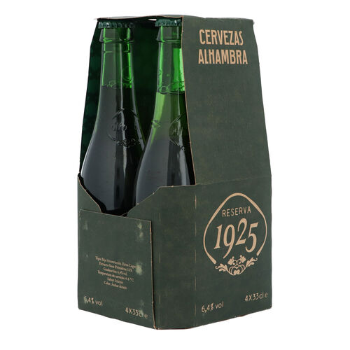 CERVEZA RESERVA ALHAMBRA 1925 4X33cl image number