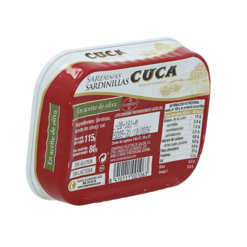 Sardinilla aceite oliva CUCA 115g image number