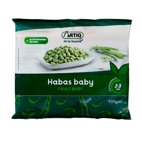 Habas baby congeladas origen nacional ARTIQ 400g image number