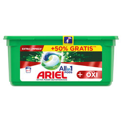 DETERGENTE CAPSULAS ARIEL ALL IN ONE QUITAMANCHAS POND 19 CAPSULAS