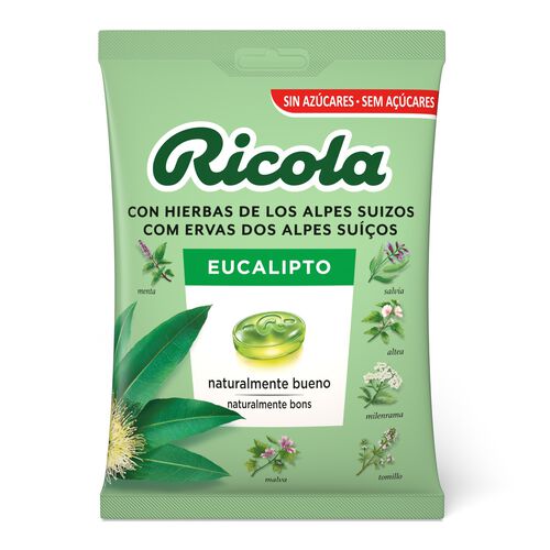 Caramelos de eucalipto sin az&uacute;car RICOLA 70g image number