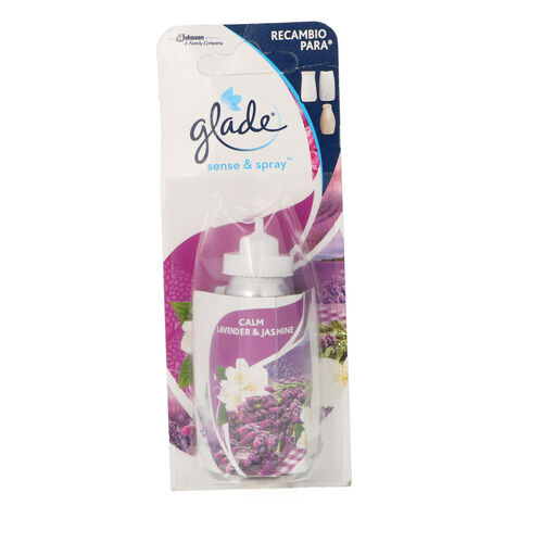 AMBIENTADOR GLADE SENSE SPRAY LAVANDA JAZMIN RECAMBIO 18ml image number