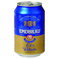 CERVEZA TOSTADA 0 EMDBRAU LATA 33cl
