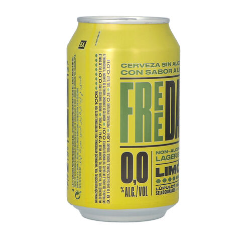 CERVEZA SIN ALCOHOL SABOR LIMON FREE DAMM 33cl image number