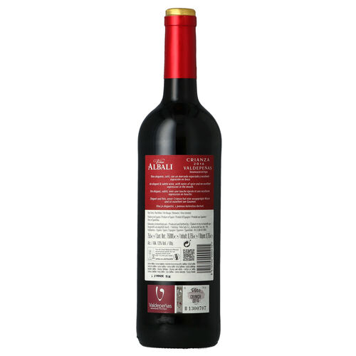 Vino tinto Crianza DO Valdepe&ntilde;as VI&Ntilde;A ALBALI 75cl image number