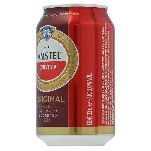CERVEZA AMSTEL LATA 33cl image number