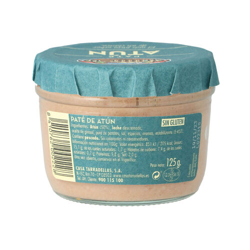 Pat&eacute; de at&uacute;n CASA TARRADELLAS 125g image number