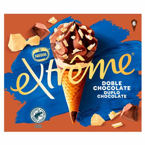 Helado cono dos chocolates extreme NESTL&Eacute; 6x120ml image number