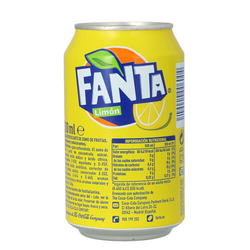 FANTA limon lata 33cl image number