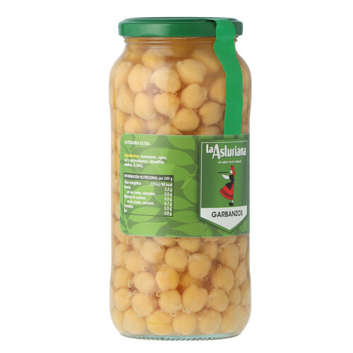 Garbanzo cocido LA ASTURIANA 570g image number