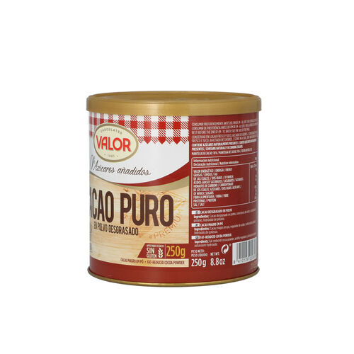 Cacao Puro sin az&uacute;car VALOR 250g image number