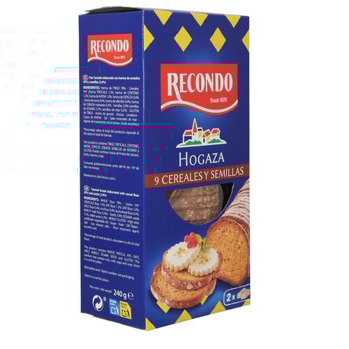 PAN HOGAZA 9 CEREALES RECONDO 240g image number