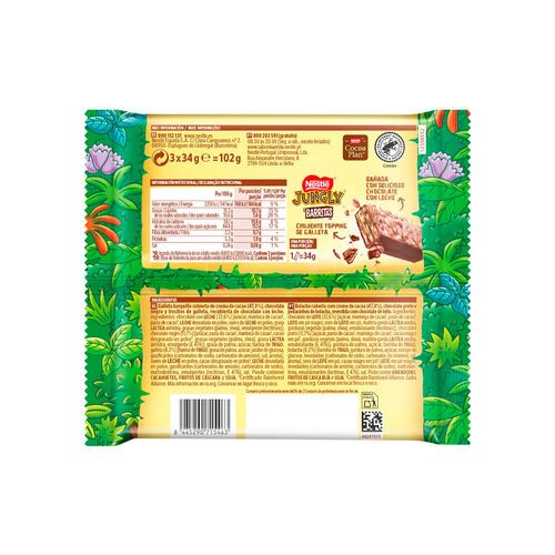 BARRITA NESTLE JUNGLY PACK 3x34g image number