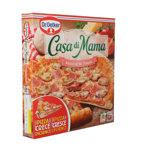 PIZZA CASA DI MAMA JAMON CHAMPIÑON CONGELADA 405g image number