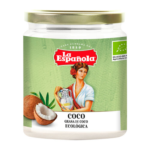 Grasa de coco ecol&oacute;gica LA ESPA&Ntilde;OLA 375ml image number
