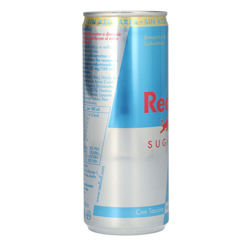 BEBIDA ENERGÉTICA RED BULL SUGAR FREE LATA 250ml image number