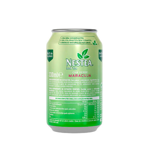 Refresco de t&eacute; verde sabor maracuy&aacute; NESTEA 33cl image number