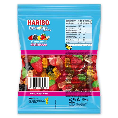 FAVORITOS CLASSIC HARIBO 150g image number