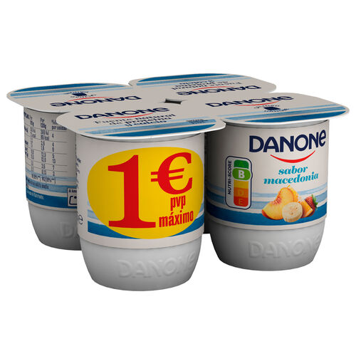 YOGUR SABOR MACEDONIA DANONE 4x120g image number