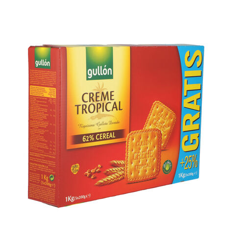 GALLETA CREME TROPICAL GULLON 800g image number