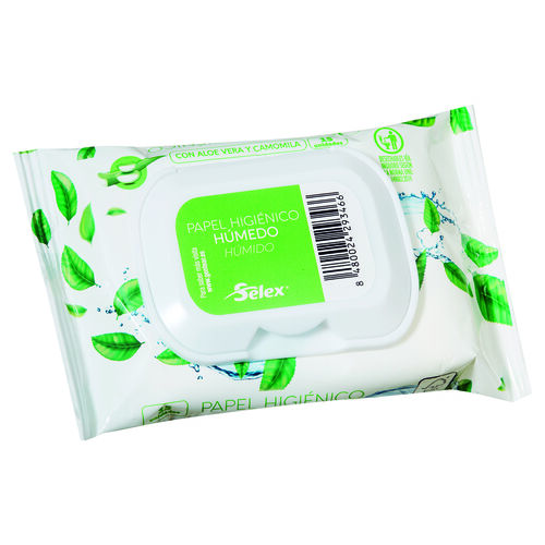 Papel higi&eacute;nico humedo SELEX 15uds image number