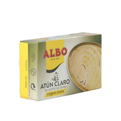 At&uacute;n claro en aceite de oliva Virgen Extra ALBO 112g image number