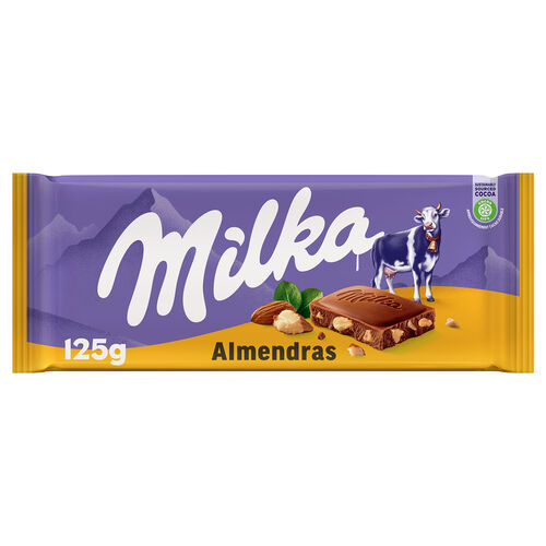 Chocolate con almendras MILKA 125g image number