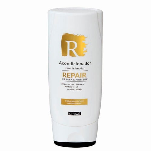 Acondicionador repair para cabello seco y da&ntilde;ado enriquecido con pantenol y keratina CROWE 300ml image number