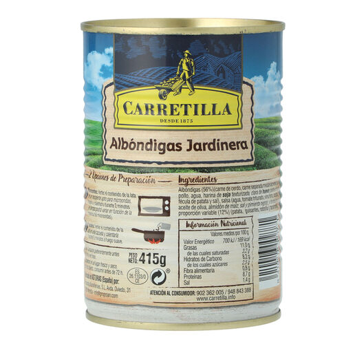 ALBONDIGAS CARRETILLA JARDINERA 415g image number